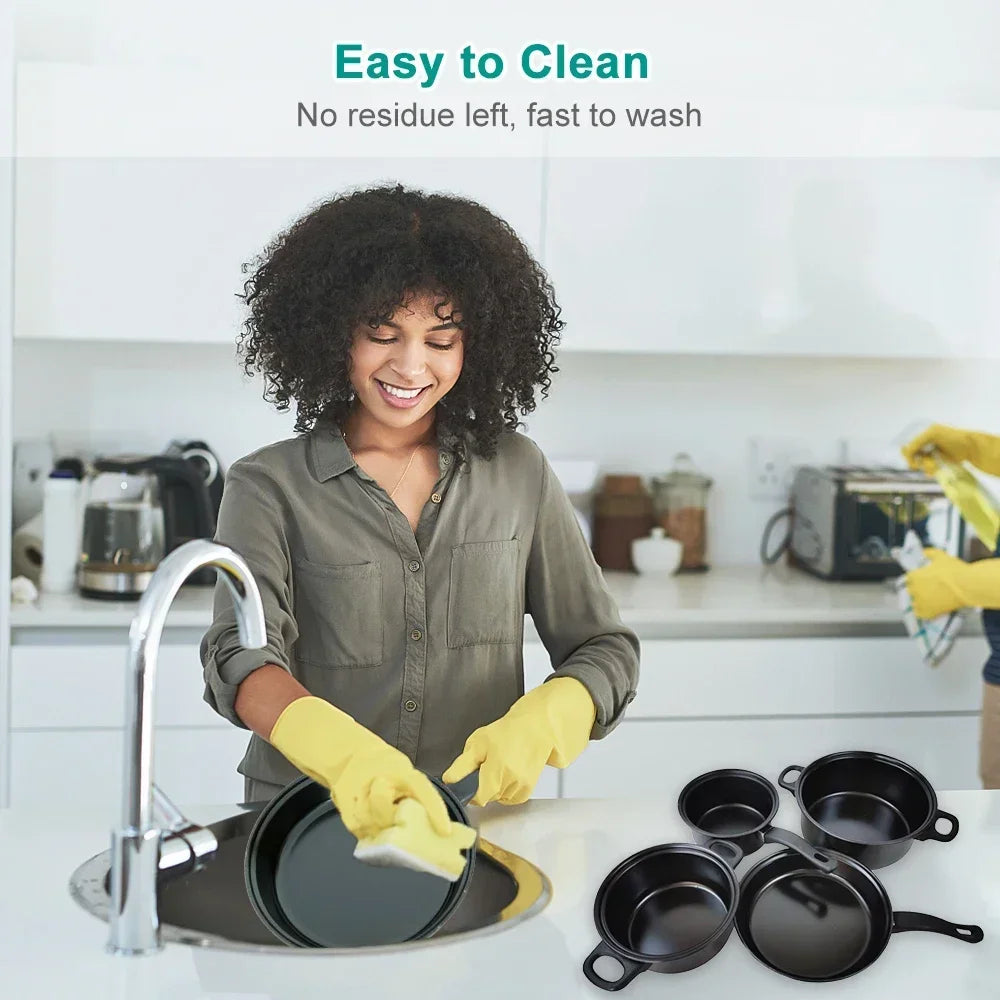 13-Pieces/Set Non-Stick Pots And Pans Set Kitchen Utensil Set Milk Pot Frying Pan Kitchen Cookware Gifts for Friends and Family