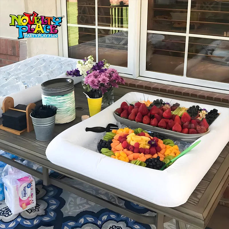 Aufblasbare Eisbar – Kühlendes Food-Tray für Pool & Party