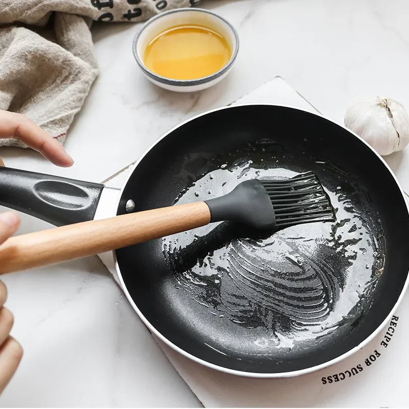 12Pcs Silicone Cooking Utensils Set For Non-stick Cookware Black Kitchen Cuisine Outils Cookware Heat Resistant Accessoires