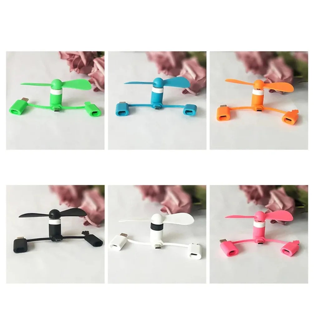 3-in-1 Mini Universal Kühlzubehör – USB-Handy-Ventilator